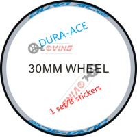 2 wheels / set road bike Dura-Ace rim bicycle wheel high quality waterproof sticker personalized decoration 700C racing sticker