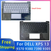 New For Dell XPS 13 9370 9380 7390 9305 Shell Replacemen Laptop Accessories Palmrest/US Keyboard With Backlight Black 0KPRW0