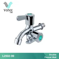 VONE Kran Cabang Double Shower Hand shower Mandi Handshower Paket L2502-99 ( VONE LITE ) L2502-99 Ke