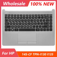 New Upper Case Keyboard For HP Pavilion 14-CF 14S-CF 14-DF 14S-DF 14-DK 14S-CR 240 245 G8 With Palmrest Upper Cover Touchpad