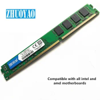 ZHUOYAO Memory RAM DDR3 8GB 1066mhz 1333mhz 1600MHZ PC3-8500 PC3-10600 PC3-12800 Desktop PC RAM Memory Memoria DIMM 8G