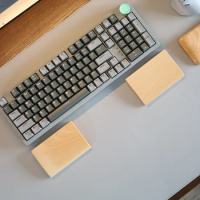 ECHOME Walnut Wood Palm Rest Mechanical Keyboard Rainy75 Wrist Rest Mouse Wooden Wrist Guard Mousepad Keyboard Gamer Accessories