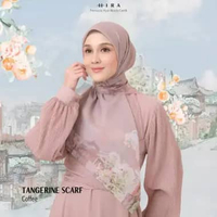 HIRA - Tangerine Scarf Hijabwanitacantik Series Polycotton Voal Hijab Segi Empat Jumbo Std Voal Coff