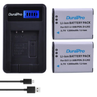 DuraPro 2pcs 1200mAh Li-50B D-LI92 Li 50B D LI92 Battery + LCD USB Charger for Olympus SP 810 800UZ u6010 u6020 u9010 SZ14