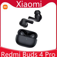 Xiaomi Redmi Buds 4 Pro Earphone TWS True Wireless Earbuds 43dB ANC Dual-device Bluetooth Headset HiFi Charging Headphone