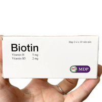 Biotin - vitamin H và B5 - Mọc tóc - móng chắc khoẻ b52  uống