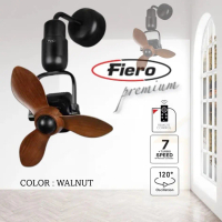 FIERO TINY Corner Fan 7 Speed DC Inverter 16\ Remote Control Corner Ceiling Wall Fan Designer Decora