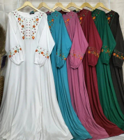 DressViscose Bordir Bunga By Shaqueena