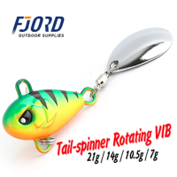 FJORD Tail Spinning 7g 10.5g 14g 21g Balance Rotating Metal Jig VIB Vibration Bait Spinner Spoon New Fishing Tackle Sinking Lure
