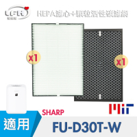LFH HEPA+顆粒活性碳清淨機濾網 適用：SHARP夏普 FU-D30T-W/FZ-E30XT