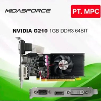 VGA Card Nvidia GeForce G210 1GB DDR3 64Bit Midasforce VGA HDMi Full HD | Garansi Resmi