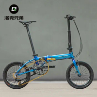 Folding Portable Bicycle 14'' 16'' 20'' 9 Speed Wheel V Disc Brake Aluminum Alloy Bike For Men Women Adult Children