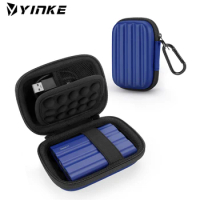 Yinke Carrying Case Compatible with Samsung T7 Shield/T7/T7 Touch Portable SSD Hard EVA Portable Travel Storage Protective Cover