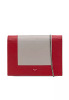 CELINE 二手 Celine 皮革框架鏈條錢包