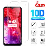 2PCS 10D Tempered Glass Case For ITEL A48 Clear Screen Protector Glass For ITELA48 A 48 48A Safety Protective Film Cover