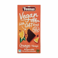 【TORRAS多樂】燕麥風味橙香巧克力100G(無加糖巧克力 素食巧克力)