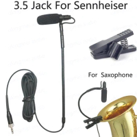 Musical Instrument Microphone for Saxophone Condenser Gooseneck Mike for AKG Shure Sennheiser Wireless Microphone Transmitter