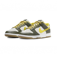 Nike Dunk Low Cargo Khaki Vivid Sulfur 黃綠 硫磺 柔軟 皮革 休閒鞋 男鞋 FV3629-371