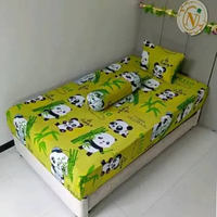 90x200x20 SEPREI HOME MADE KATUN HALUS HELLO PANDA 90 x 200