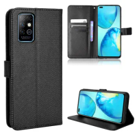 For Infinix Note 8 Luxury Flip Diamond Pattern Skin PU Leather Wallet Stand Case For Infinix Note8 X692 Phone Bag