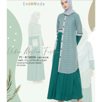 Baru Endomoda Gamis Muslimah PC 82 Cotton toyobo PC82 Dress Premium