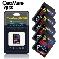 CeaMere SD Card 256G 128GB 64GB 32GB 16GB XC HC Flash Memory Card Class 10 UHS-I Micro card 128GB For Camera Drop shipping