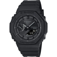 【CASIO 卡西歐】G-SHOCK 極簡八角 太陽能電力智慧藍牙手錶 送禮 禮物 推薦(GA-B2100-1A1)