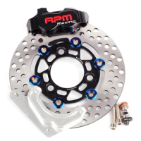 CNC Motorcycle Scooter RPM 82mm Brake Calipers With 200mm Brake Disc Adapter Bracket For Honda Dio Yamaha Aerox BWS RSZ