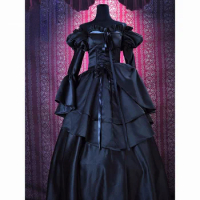 Customize for adults and kids Code Geass C.C Cosplay Costume Black Lolita Dress Version