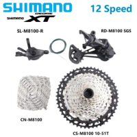 Shimano Deore XT M8100 GroupSet 12S SL-M8100 Right Shifter RD-M8100/M8120 SGS CN-M8100 Chain 10-51T/10-45T Cassette For MTB