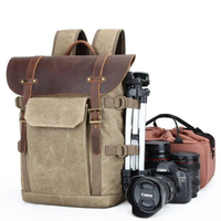 LINAGI里奈子【YP35-91795】雙肩 攝影包 單反相機包 防水復古 數碼相機背包