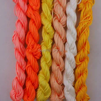 6pcs/lot Lots Mixed Color 1.5mm Macrame Braided Shamballa Bracelet DIY Jewelry Nylon Cord Chinese Knot Ropes String Thread
