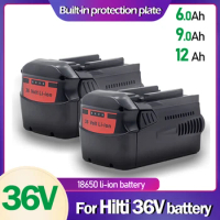 12Ah 36V Battery for Hilti Tools Replacement for Hilti 36V Battery TE 7-A,WSC 7.25-A,WSC 7.25-A36,WS