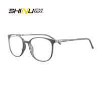 SHINU Optical Lens for Women Anti Blue Light Glasses Multifocus Reading Glasses Photochromic Progressive Reading Glasses custom