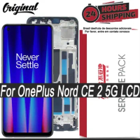Touch Screen for OnePlus Nord CE 2 5G Digitizer Assembly, LCD Replacement Parts with Frame, Fluid AMOLED, 6.43 inches