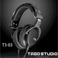 日本 TAGO STUDIO T3-03 (Gaming PKG) 全罩式電競級耳機麥克風/專業監聽耳機-輕量型黑款.日本製公司貨