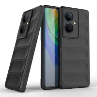 For Vivo V29 Lite Case Vivo V29E V29 Lite V23 V25 V27 Pro Cover Matte TPU Case Shockproof Silicone Protective Phone Back Cover