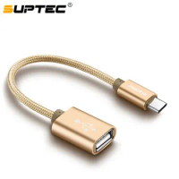 SUPTEC USB OTG Type C to USB Adapter OTG Fast Charging Type-C Charger Data Cable Converter for Macbook Samsung Xiaomi Huawei LG