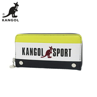 黃色款【日本正版】KANGOL SPORT 皮革 長夾 皮夾 錢包 KANGOL 英國袋鼠 - 080656