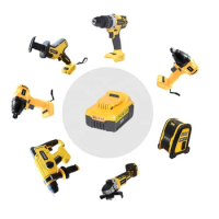 Seven in One Battery Brushless 4.0AH 5.0A 6.0ah Cordless Impact Drill Wrench Saw Angle Grinder 18v 20v Combo Kit Tools Set