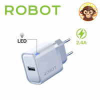 Kepala Charger Ecer Batok Robot RT-K8S Adaptor Indikator LED 12W 2.4A Original