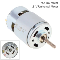 755 DC Motor 21V Universal Motor Replaces Part for Lawn Mower, Rechargeable Lawn Mower Replaces Electric Motor Electric