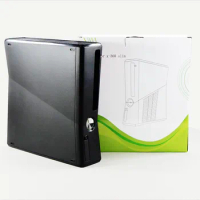 Housing Replacement Top and Bottom Case For Xbox 360 Slim Console Whole Shell Cover For Xbox360 Slim Black With Button Set