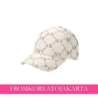 eM LB Dia Monogram Jacquard Structured Ball Cap - NY Cream