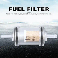1pc Diesel In-Line Fuel Filter Kit Gas Filter For Air Heater Diesel Set Removable And Washable Transparent Copper Cartridge