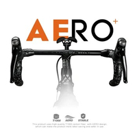 OG-EVKIN HB-1000 AERO Integrated Handlebar One Piece Handlebar 28.6MM Matt Road 400/420/440 Titanium Bicycle Handle bar