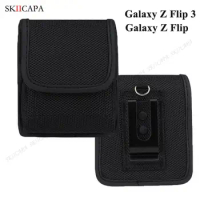For Samsung Z Flip 3 5G Oxford Cloth Phone Pouch For Galaxy Z Flip3 SM-F711B Belt Clip Phone Case Waist Bag For Motorola Razr 5G