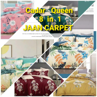 CADAR 7IN1 QUEEN FITTED DENGAN COMFORTER, SET CADAR QUEEN COTTON,SET CADAR 2 TONE