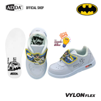 ADDA รองเท้านักเรียนสีขาว ลาย BATMAN ลิขสิทธิ์แท้  รุ่น 41N20C1B1 (ไซส์ 25-35)