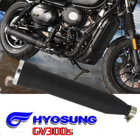 Slip On For Exhaust Hyosung GV300s GV300 Motorcycle Modification Straight Up Sound Muffler Muffler Exhaust Pipe